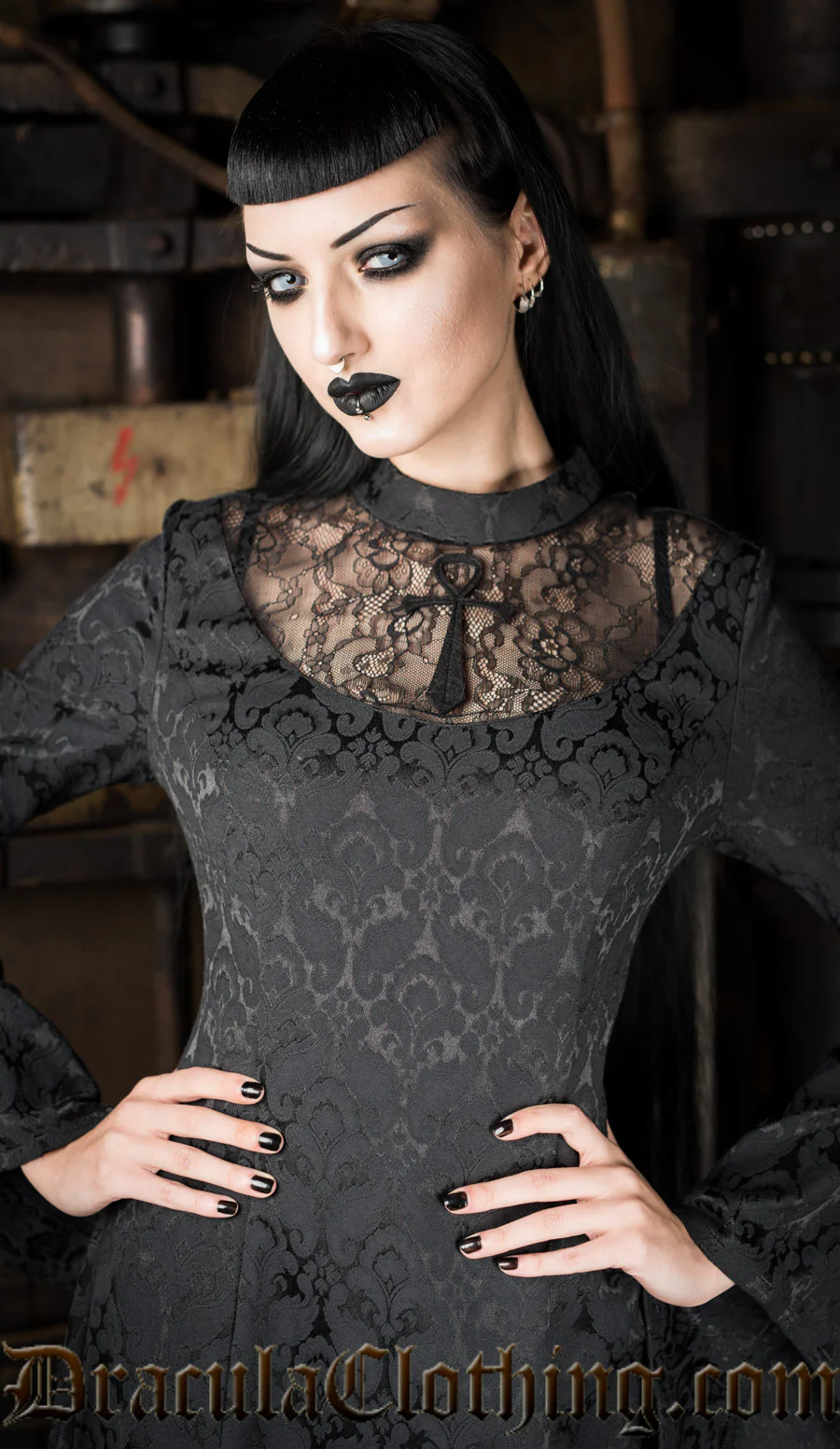 Long Brocade Ankh Dress - Image 5