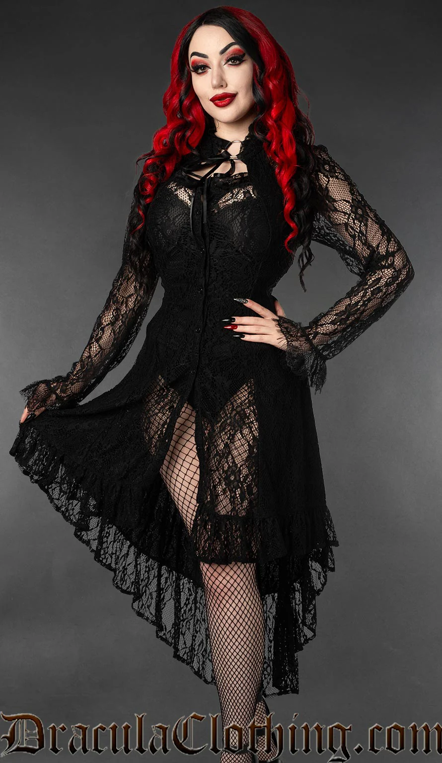 Midnight Lace Dress - Image 2
