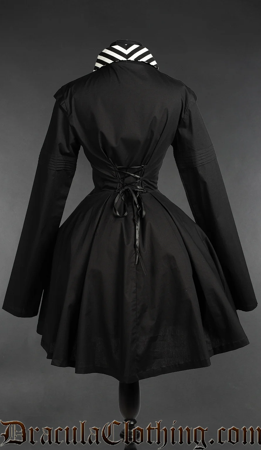 Midnight Striped Collar Shirtdress - Image 3
