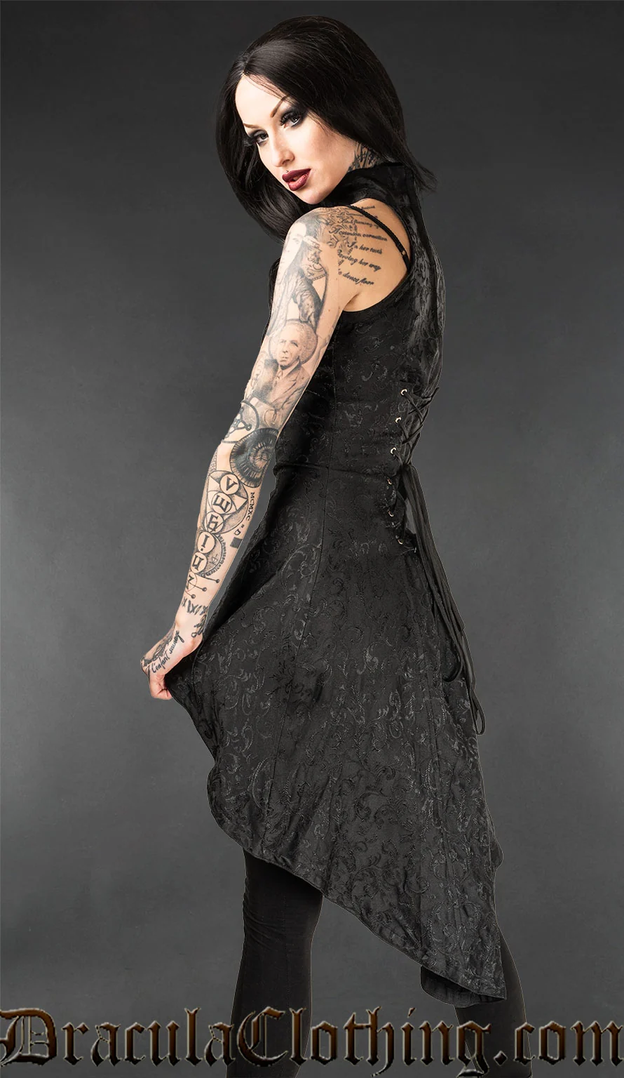 Onyx Flow Dress - Image 2