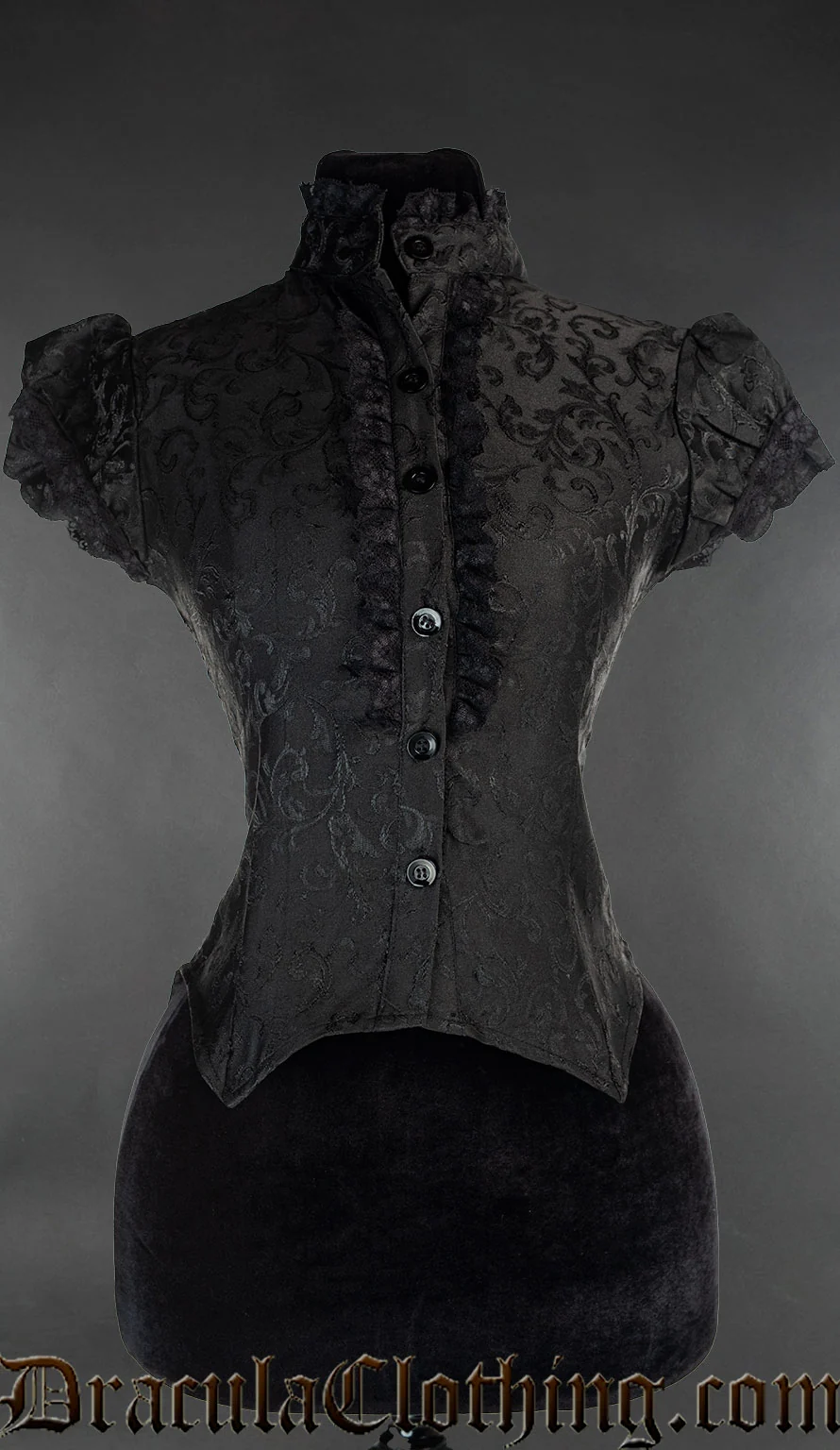 Onyx Short Sleeved Lace Blouse