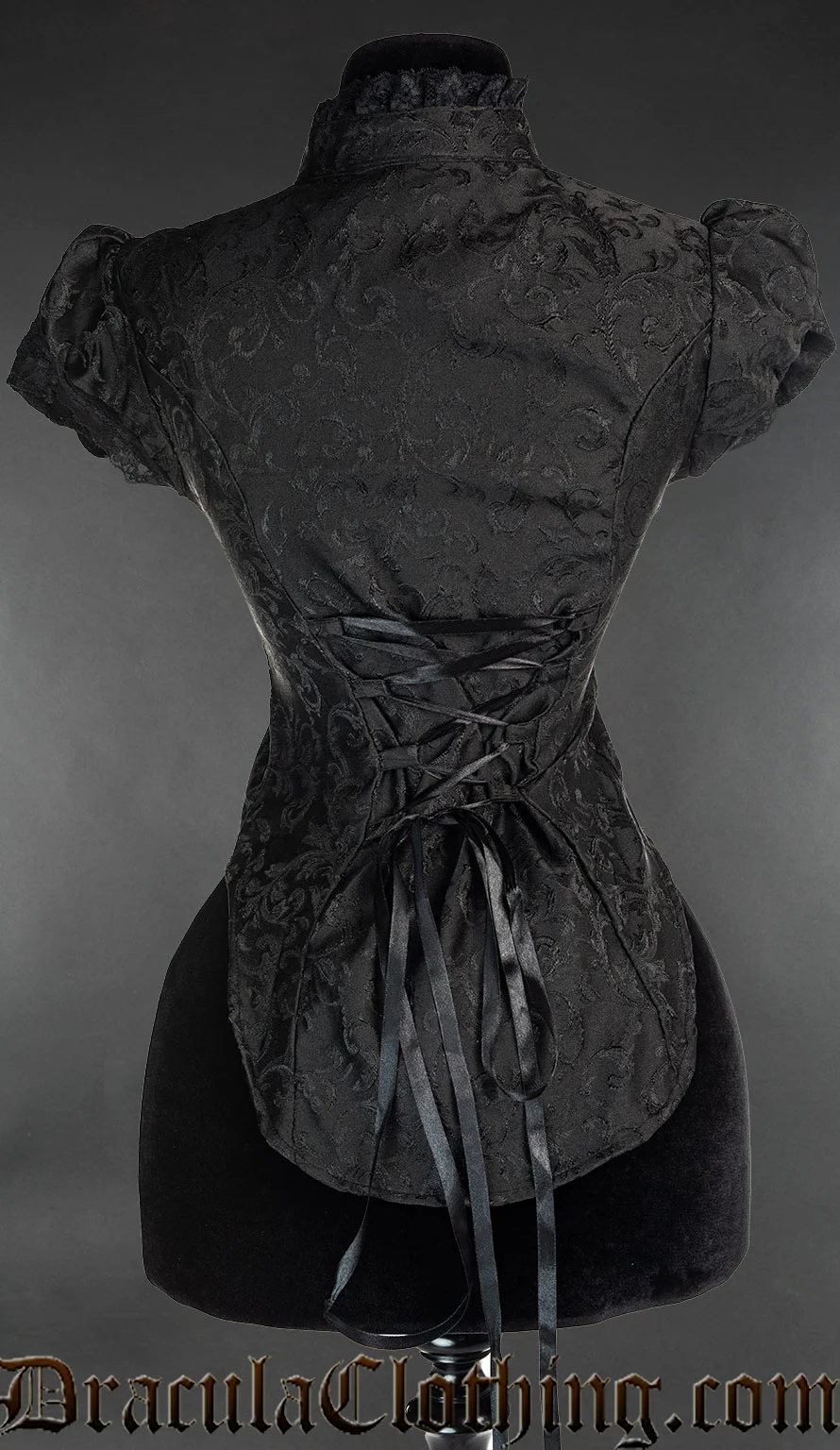 Onyx Short Sleeved Lace Blouse - Image 3