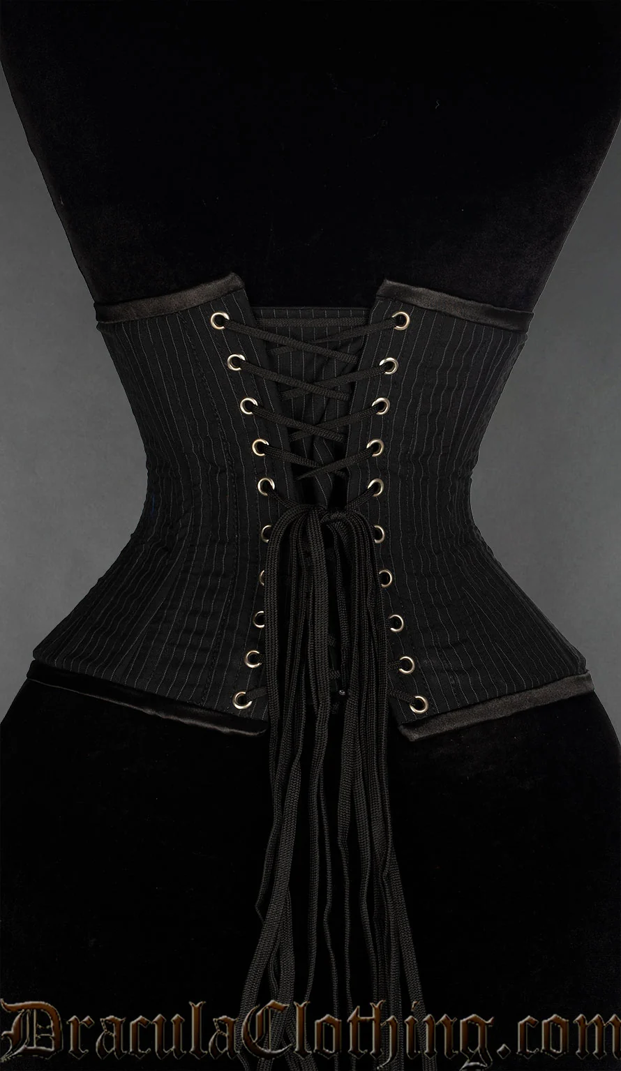 Pinstripe Double Boned Waist Cincher - Image 3