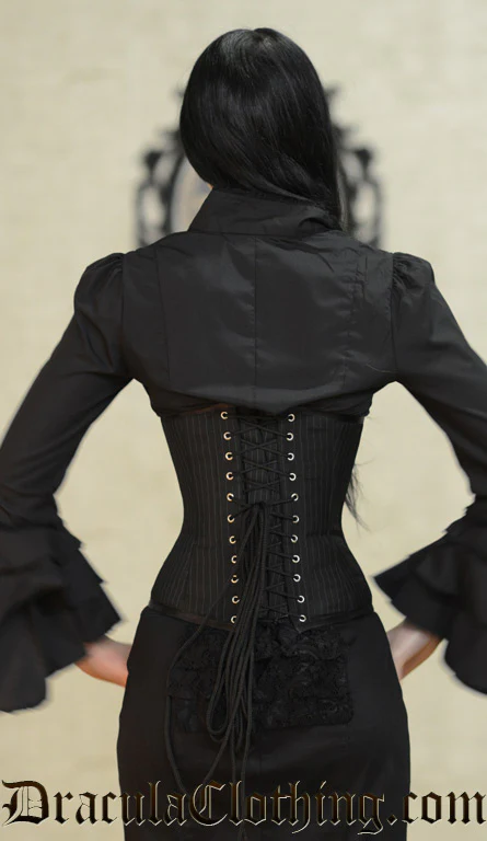 Pinstripe Waspie Corset - Image 3