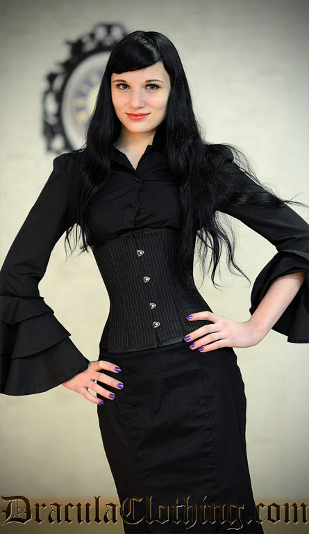 Pinstripe Waspie Corset - Image 4