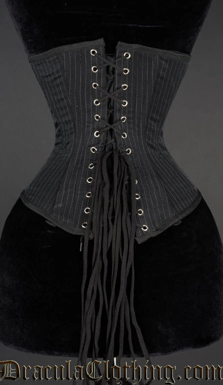 Pointed Pinstripe Clasp Corset - Image 2