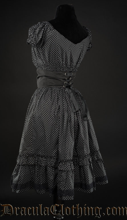 Polkadot Gothabilly Dress - Image 3