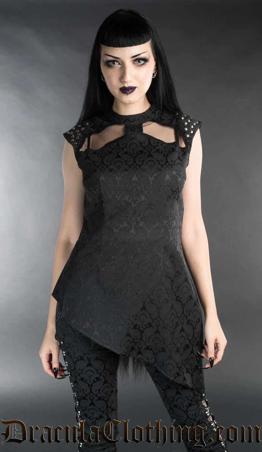 Brocade Spiked Tunic - Image 2