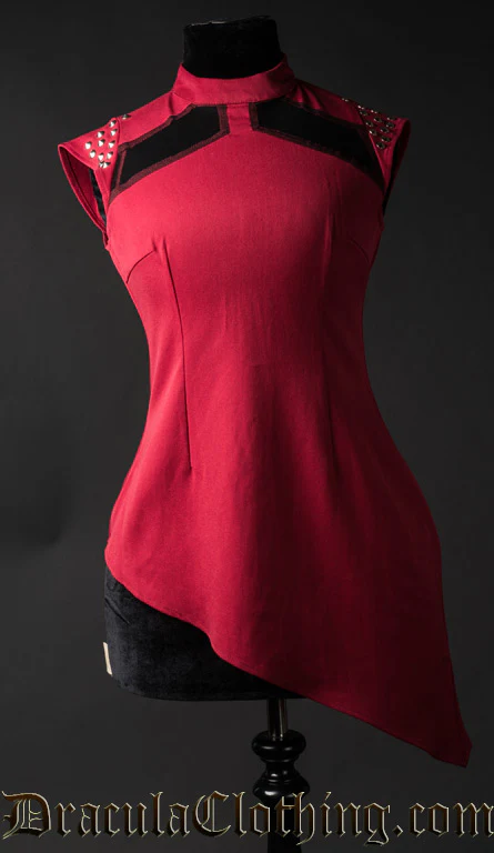 Red Spiked Tunic - Image 2