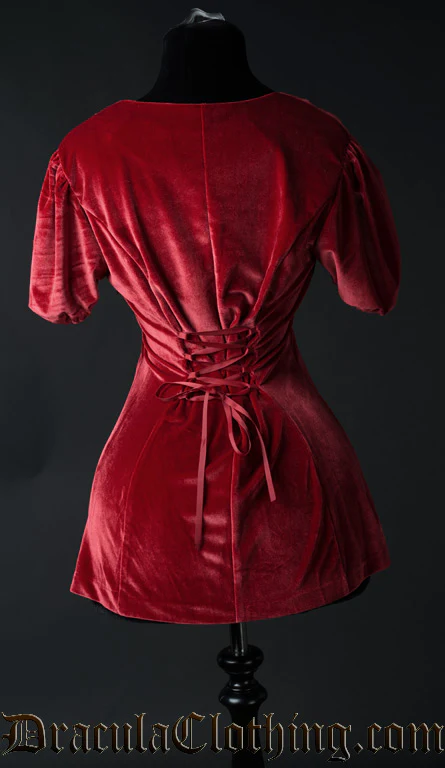 Red Velvet Tunic - Image 2