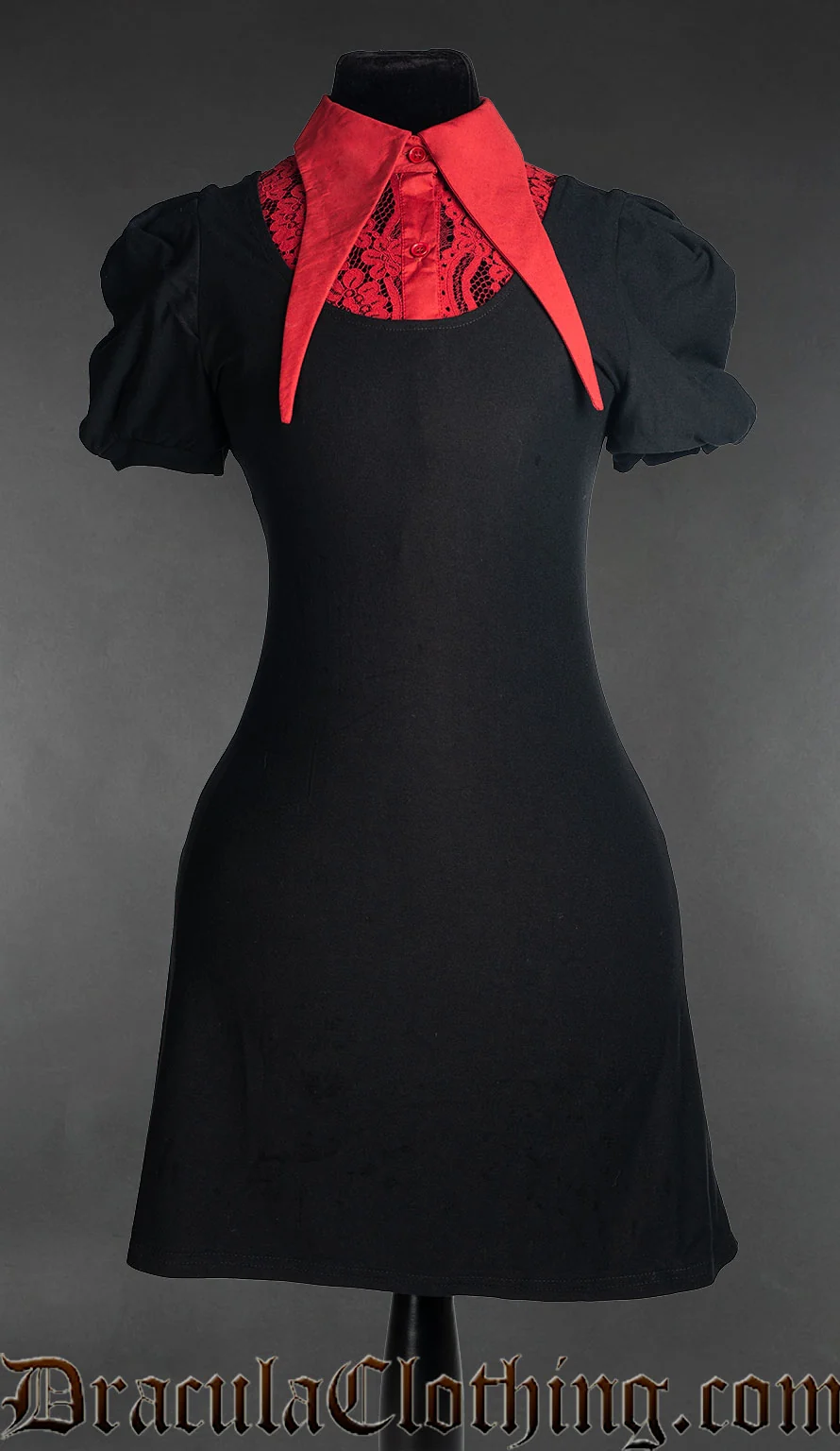 Puff Sleeve Collar Dress - Image 3