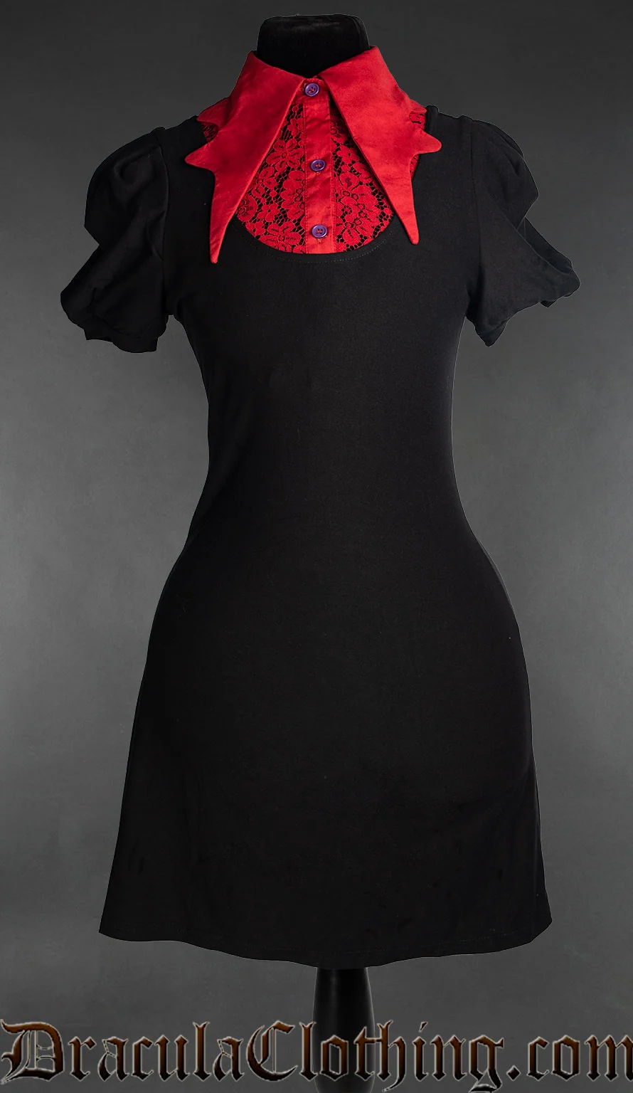 Puff Sleeve Collar Dress - Image 6
