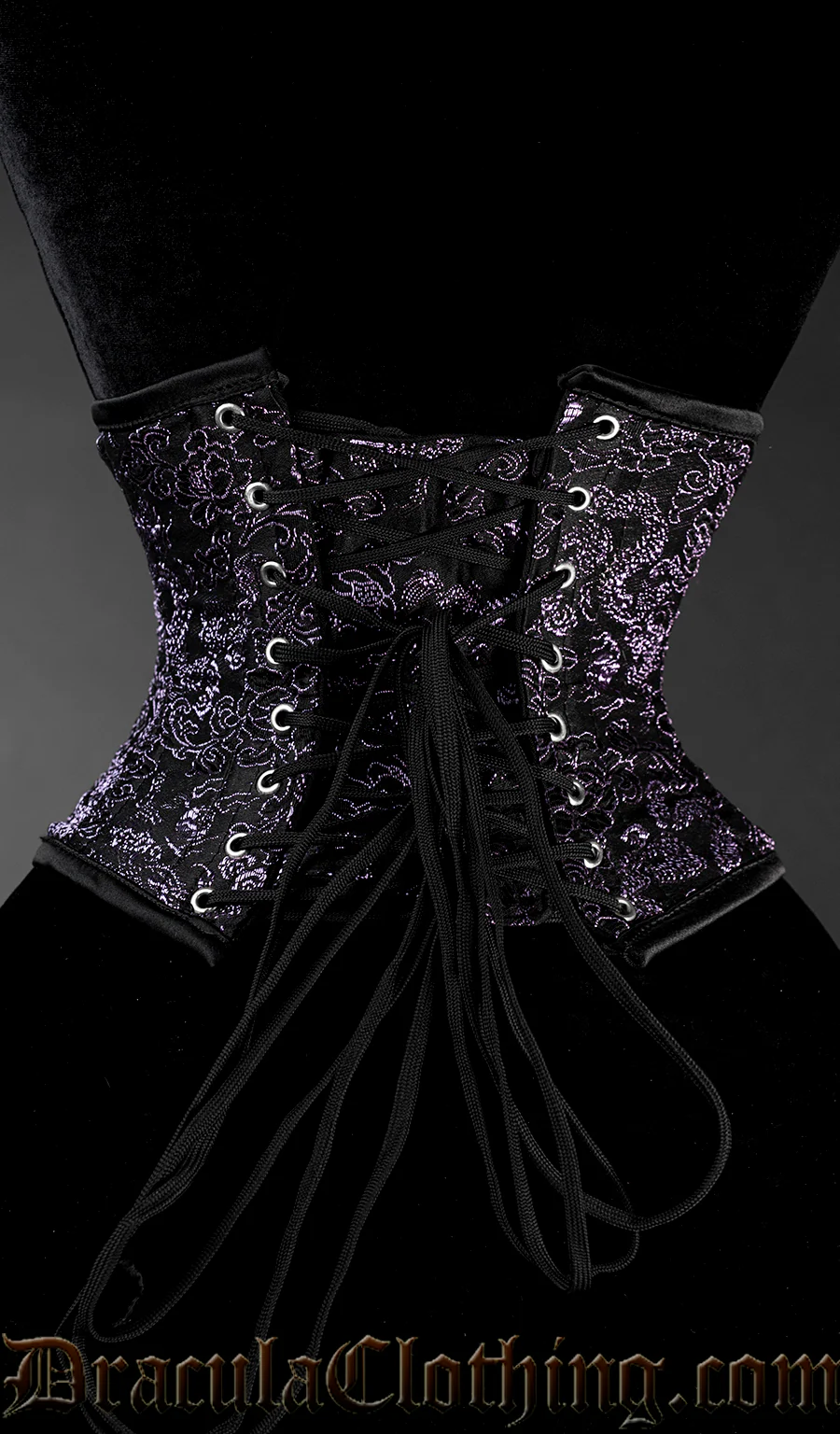 Purple Brocade Dragon Waist Cincher - Image 2