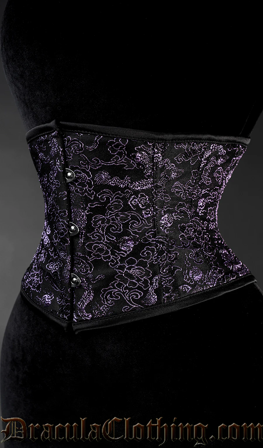 Purple Brocade Dragon Waist Cincher - Image 4