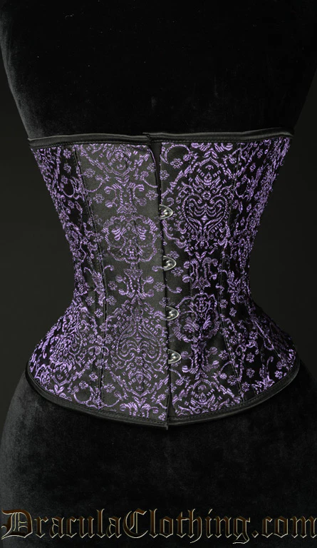 Purple Jacquard Corset