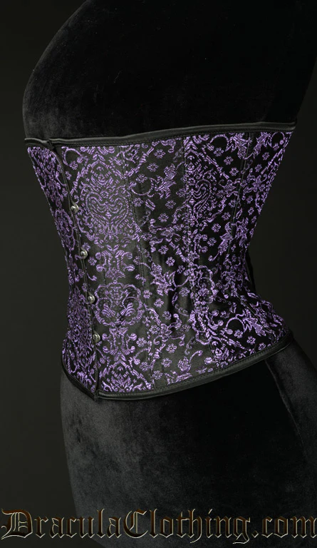 Purple Jacquard Corset - Image 2
