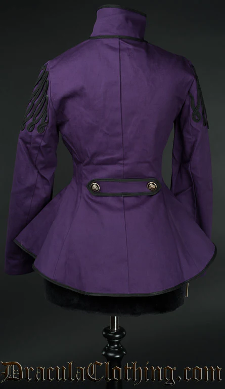 Purple Ladies Military Jacket - Image 4
