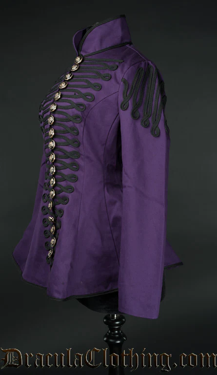 Purple Ladies Military Jacket - Image 5