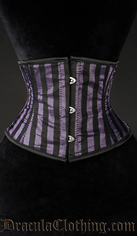 Purple Striped Waist Cincher