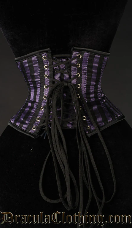 Purple Striped Waist Cincher - Image 3