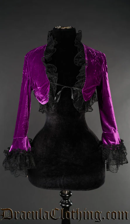 Purple Velvet Bolero