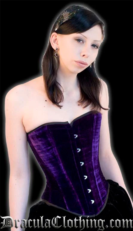 Purple Velvet Overbust