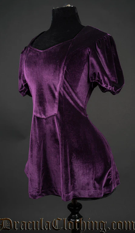 Purple Velvet Tunic