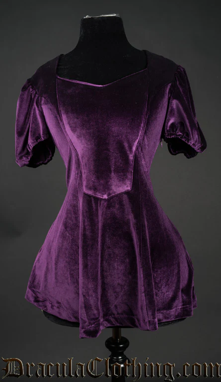 Purple Velvet Tunic - Image 2