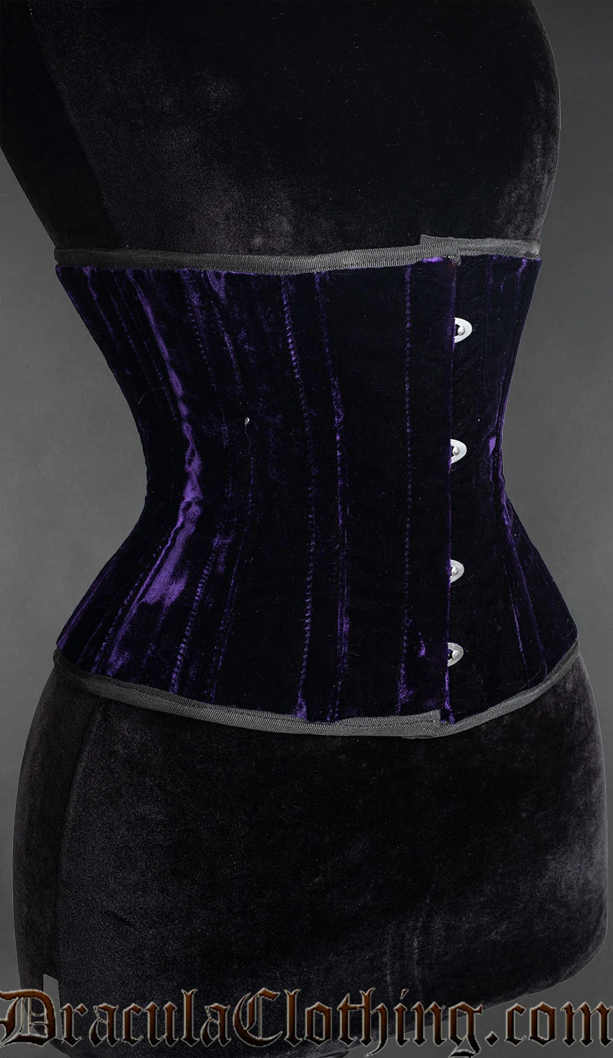 Purple Velvet Waspie - Image 2