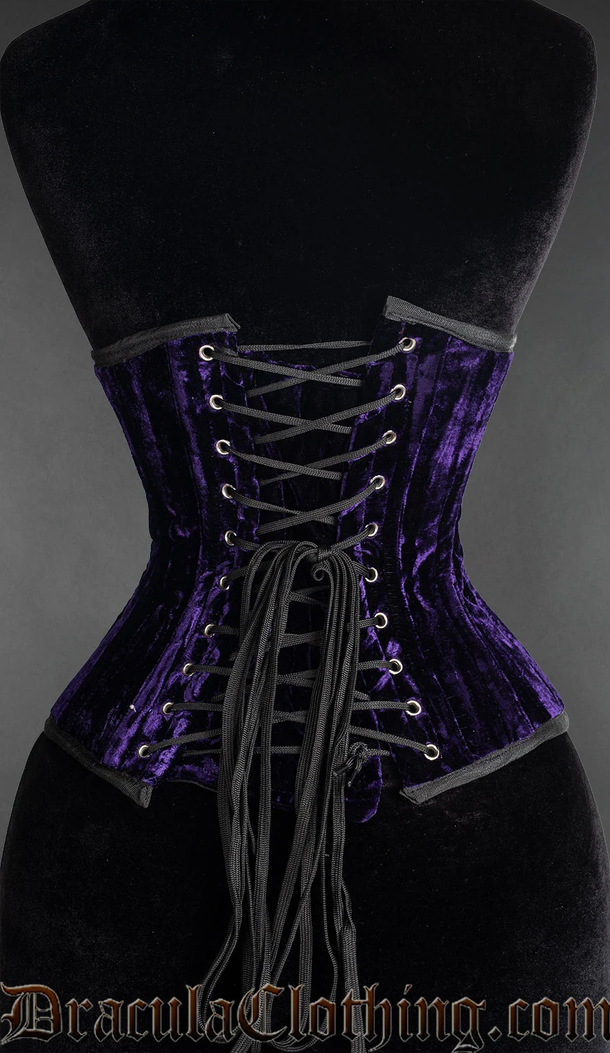 Purple Velvet Waspie - Image 3