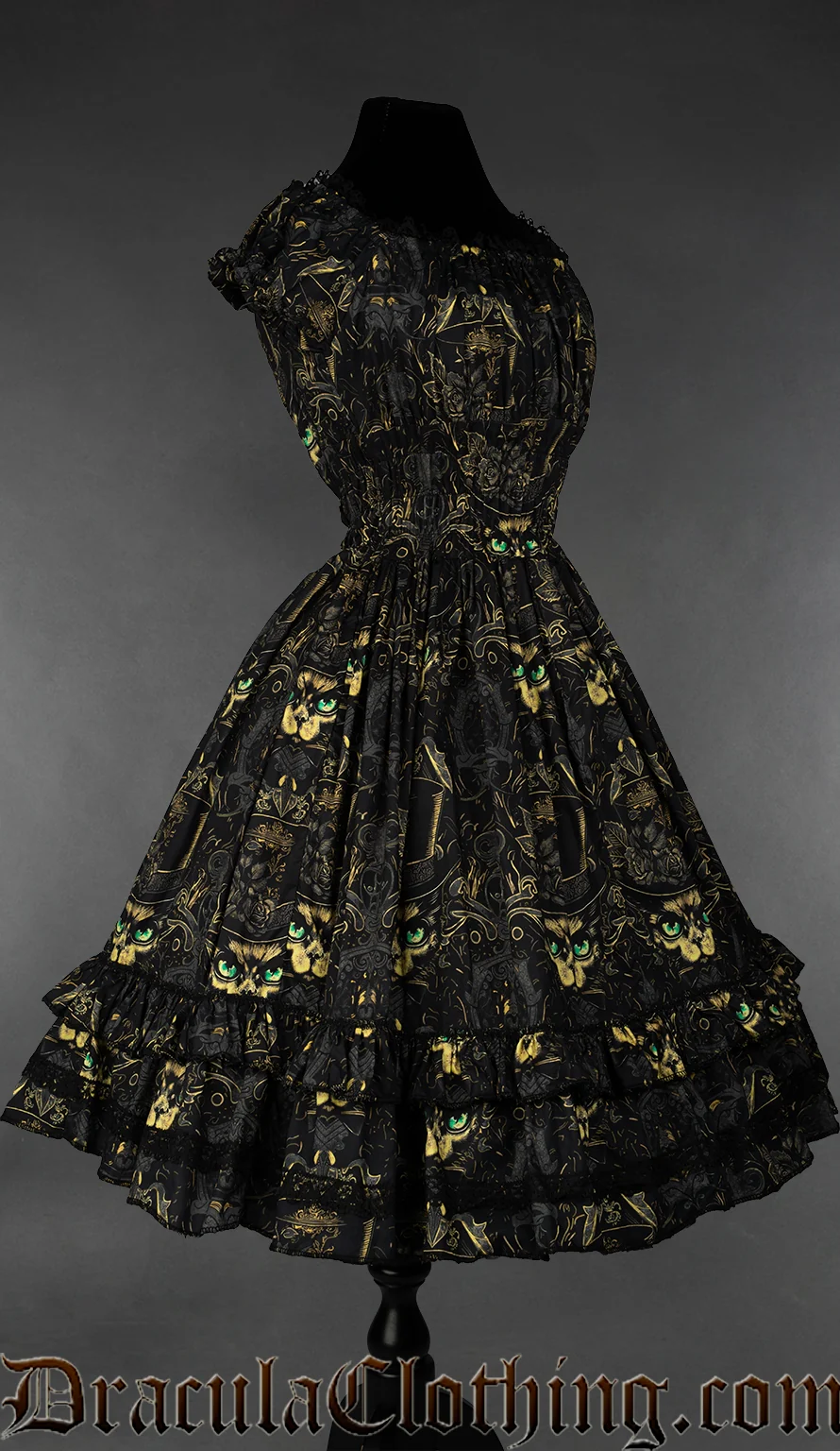 Purrfect Gothabilly Dress - Image 3