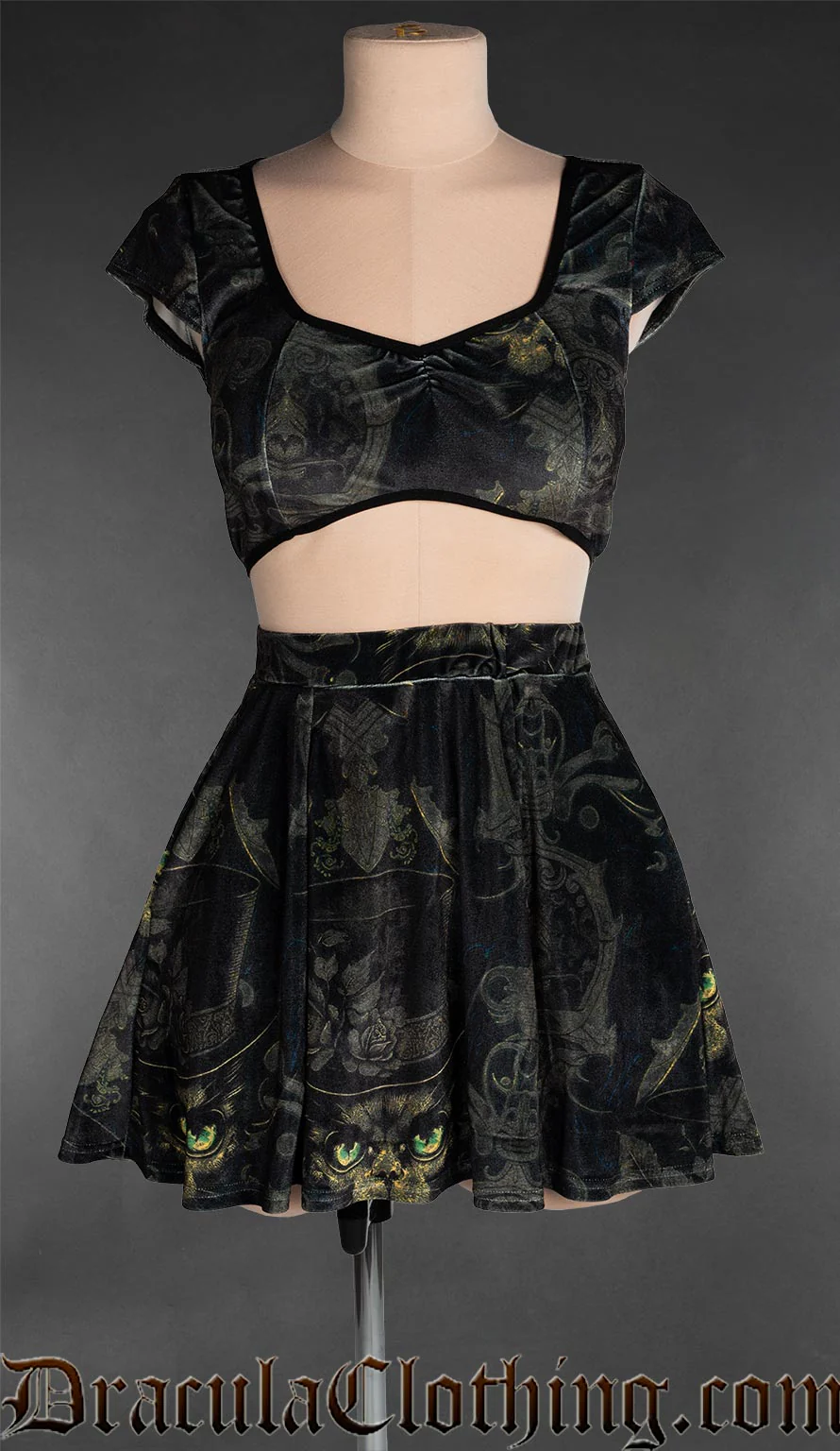 Purrfect Velvet Crop Top - Image 2