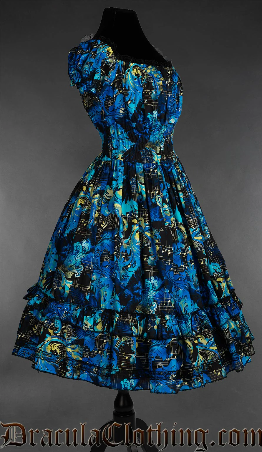 Raven Requiem Gothabilly Dress - Image 5
