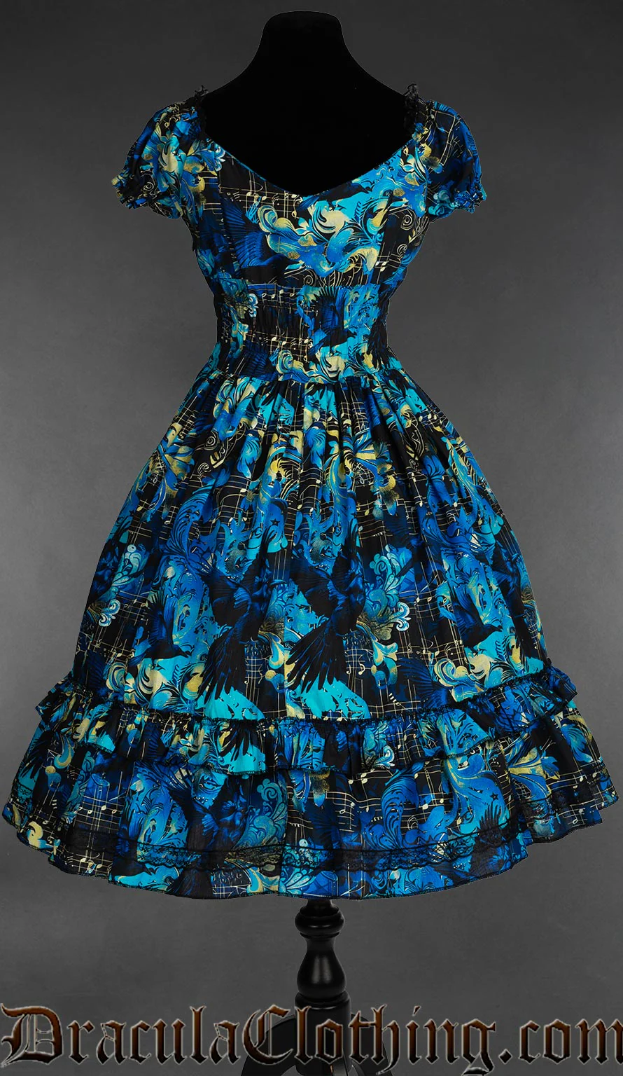 Raven Requiem Gothabilly Dress - Image 6