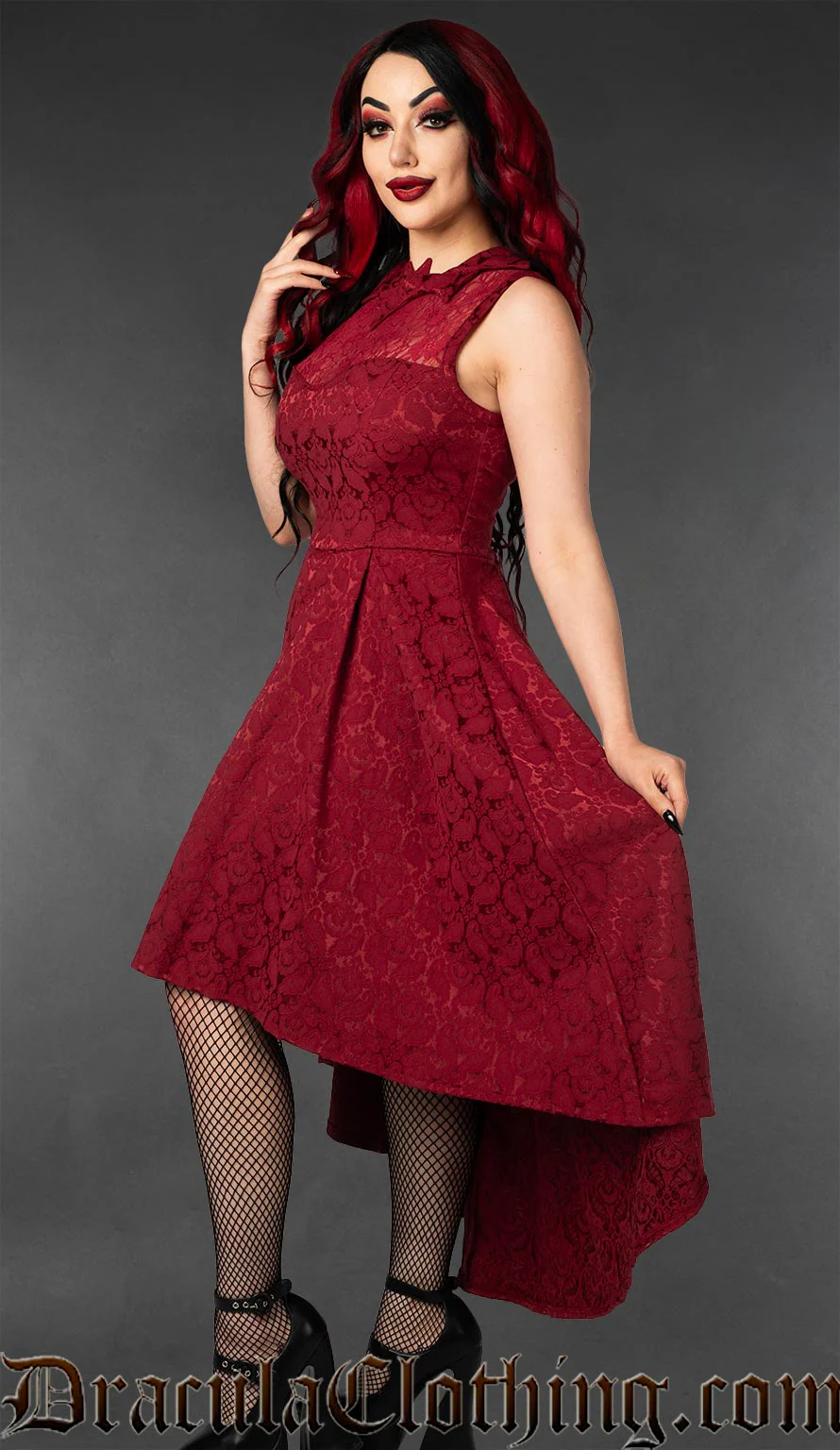 Red Bat Succubus Dress - Image 4