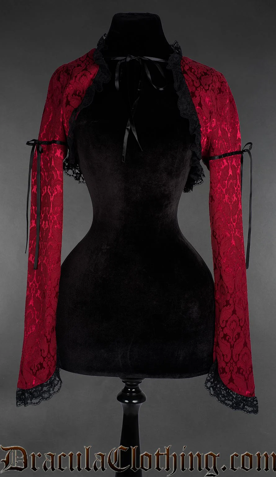 Red Brocade Bolero