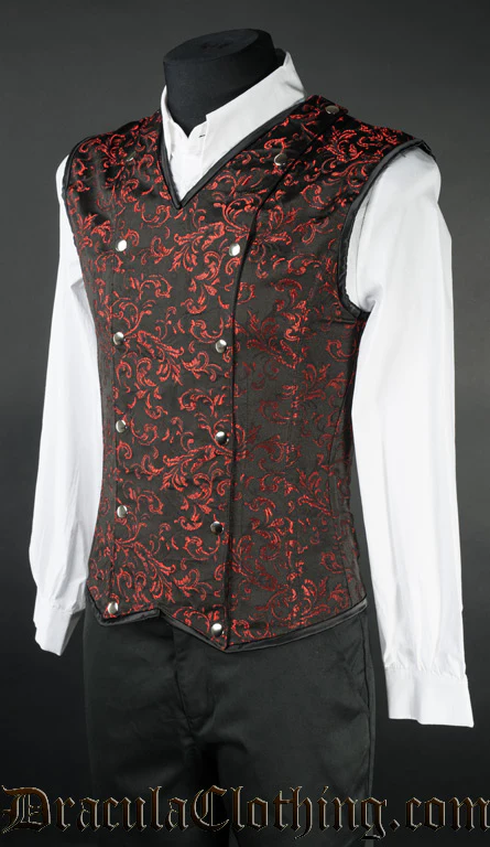 Red Brocade V-Shaper - Image 2