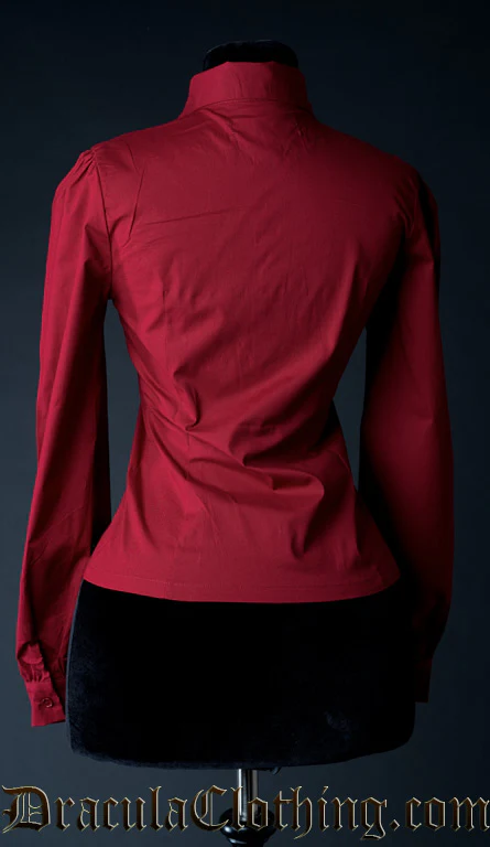 Red Cotton Marquess Blouse - Image 3