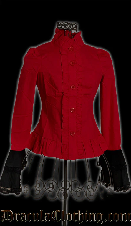 Red Cravat Blouse - Image 4