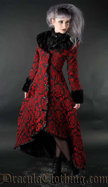 Red Evil Princess Coat - Image 9