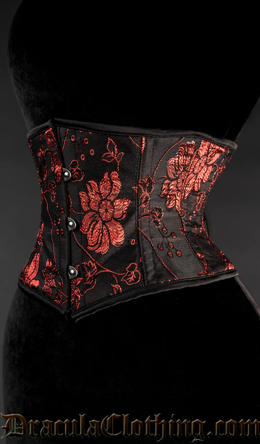 Red Floral Waist Cincher - Image 2