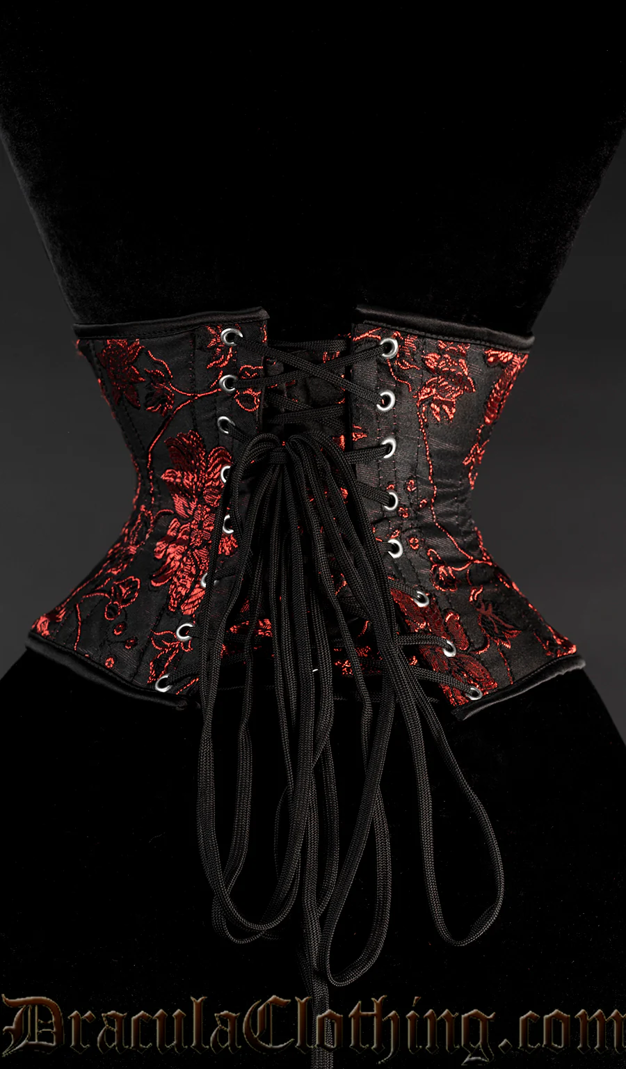 Red Floral Waist Cincher - Image 4
