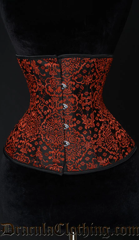 Red Jacquard Corset