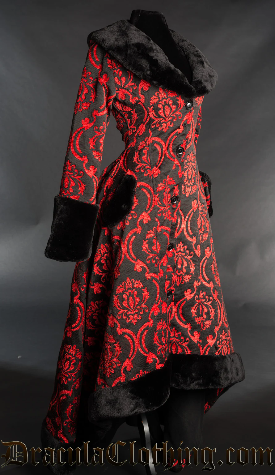 Red Pocket Winter Coat - Image 2