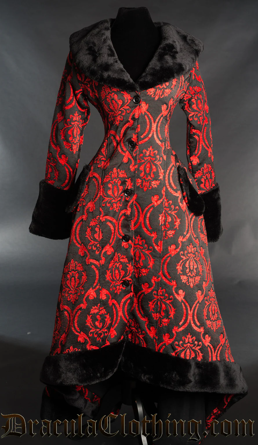 Red Pocket Winter Coat - Image 5