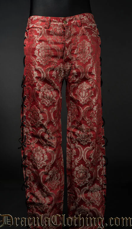 Red Royal Laced Pants - Image 2