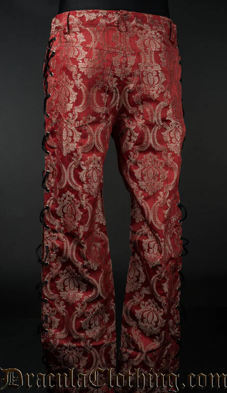 Red Royal Laced Pants - Image 3