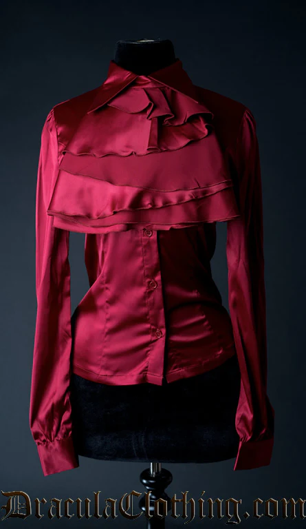 Red Satin Marquess Blouse