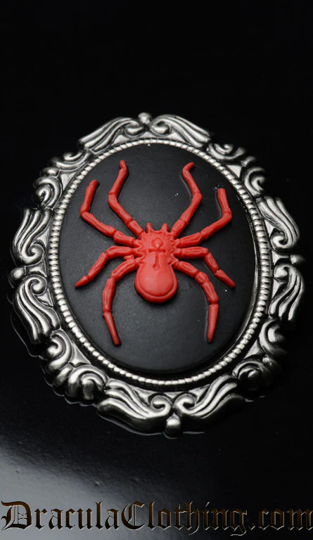 Red Spider Brooch