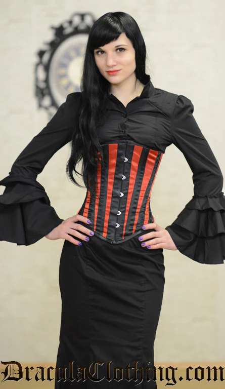 Red Striped Corset - Image 4